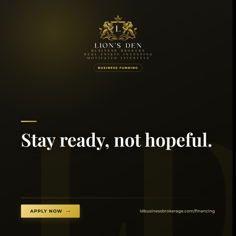 Stay ready, not hopeful.